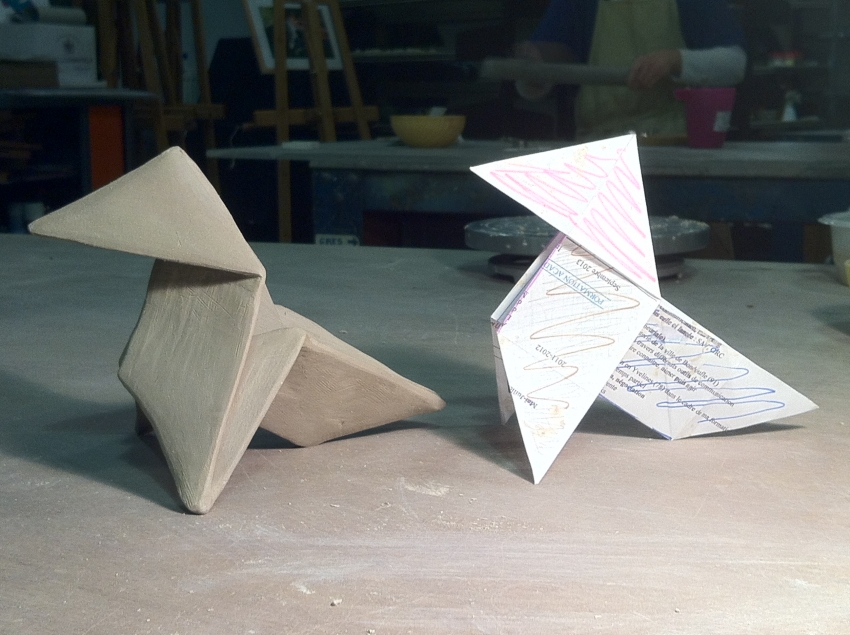 Cocottes en origami